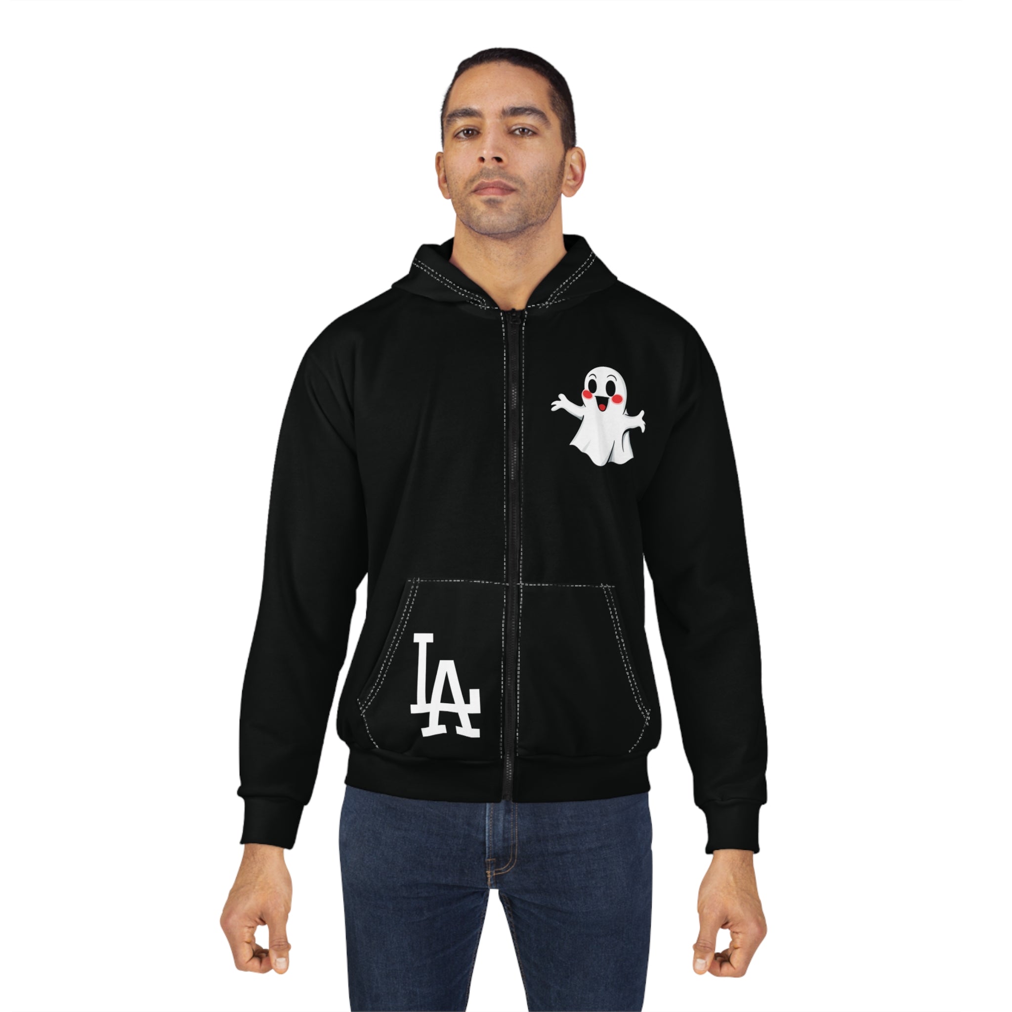 LA Ghost Full Zip Hoodie
