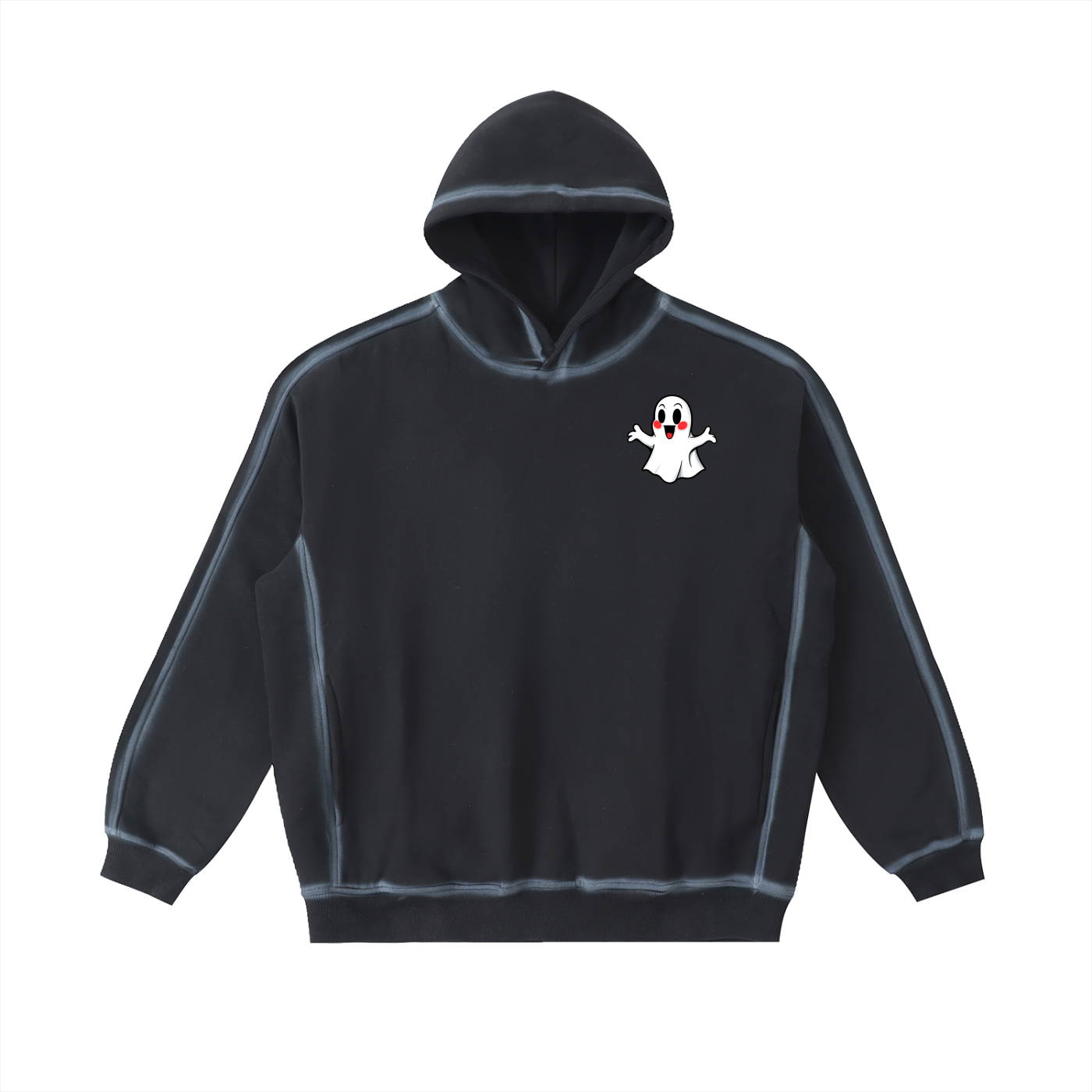 Basic Ghost Sun-Faded Fleece Hoodie